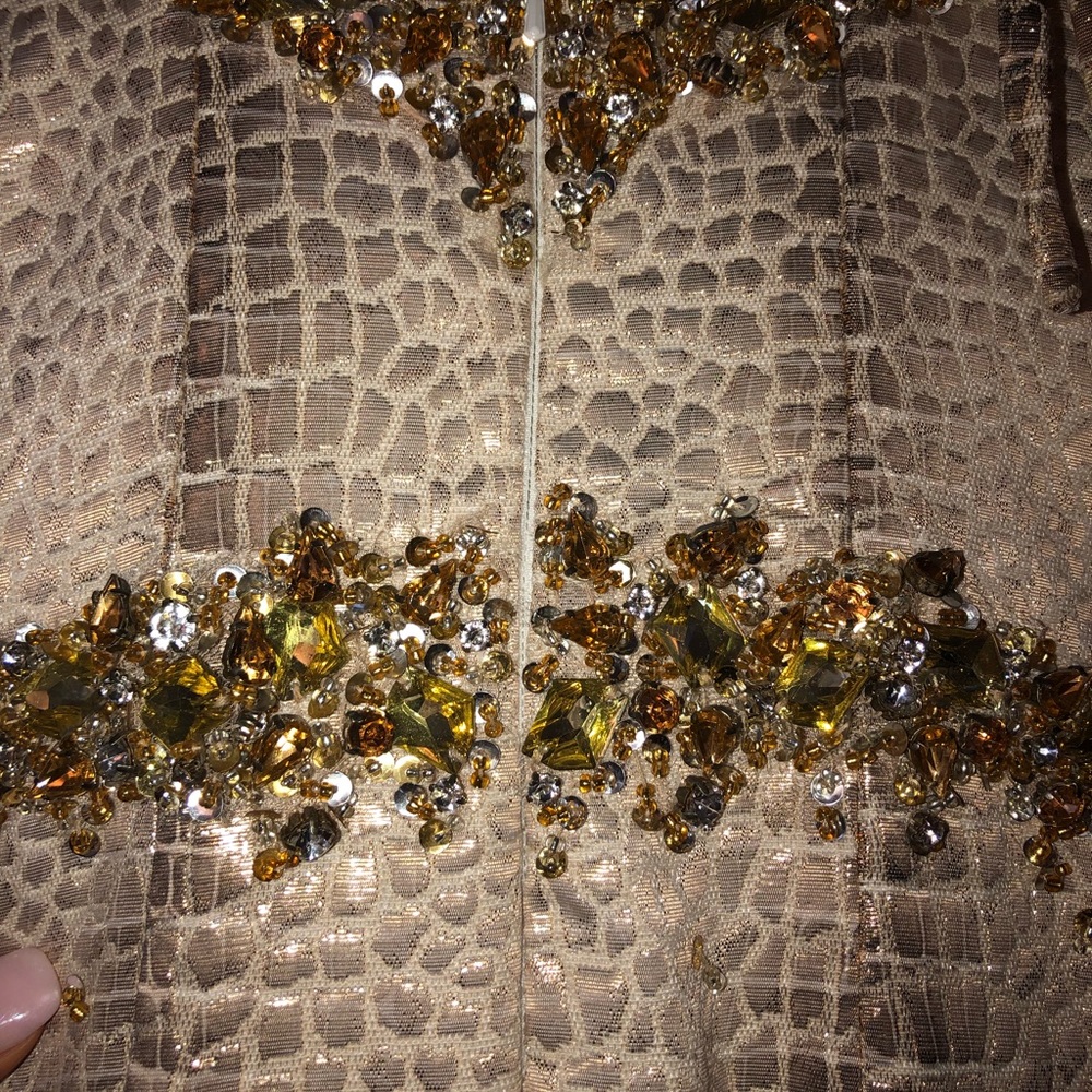 Jovani snakeskin mermaid formal dress - Picture 6 of 8